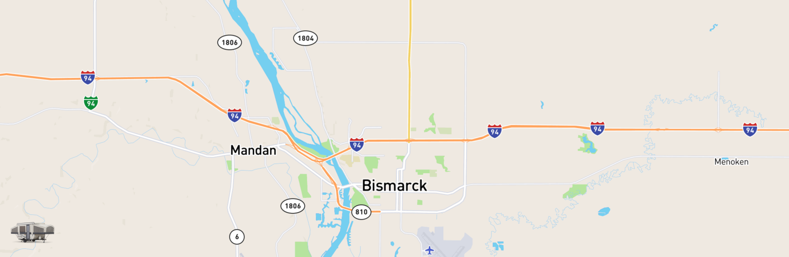 Pop Up Rentals Map Bismarck, ND