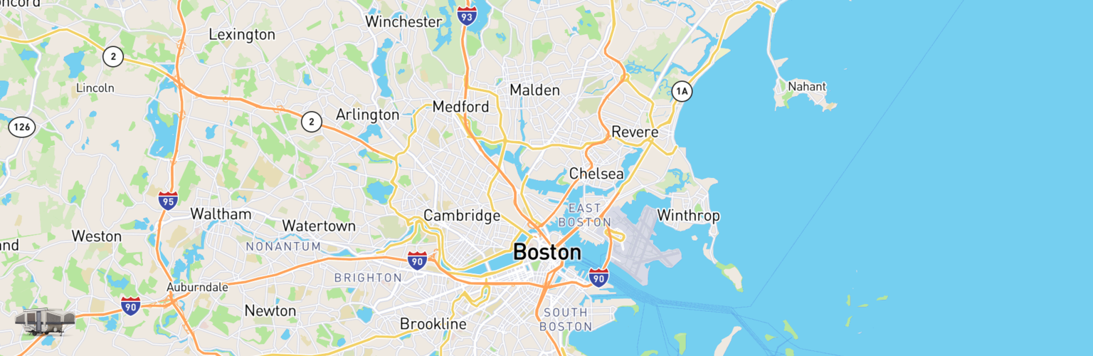 Pop Up Rentals Map Boston, MA