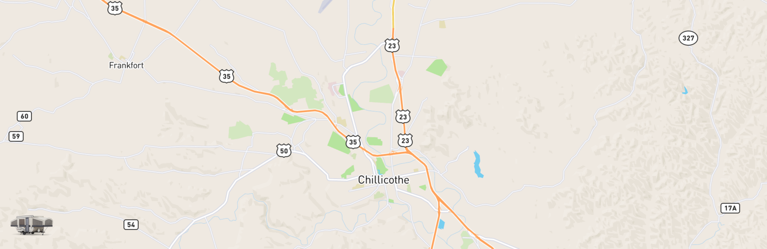 Pop Up Rentals Map Chillicothe, OH
