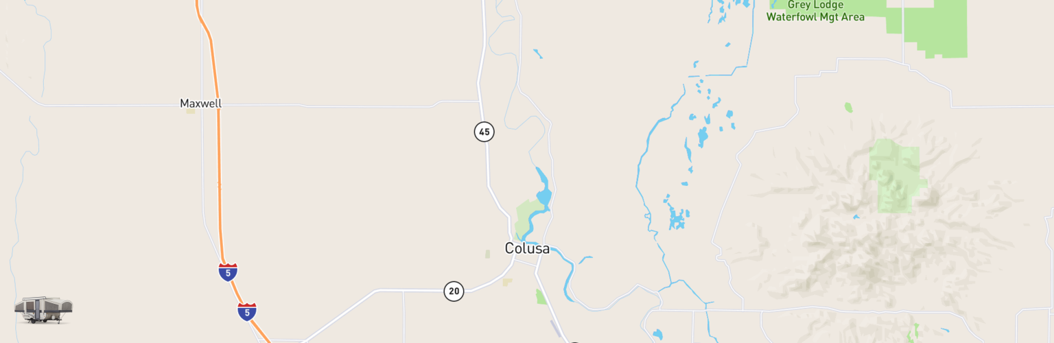 Pop Up Rentals Map Colusa, CA