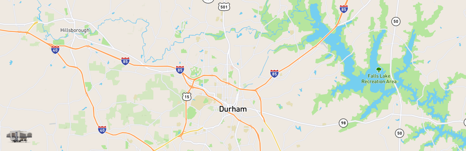 Pop Up Rentals Map Durham, NC