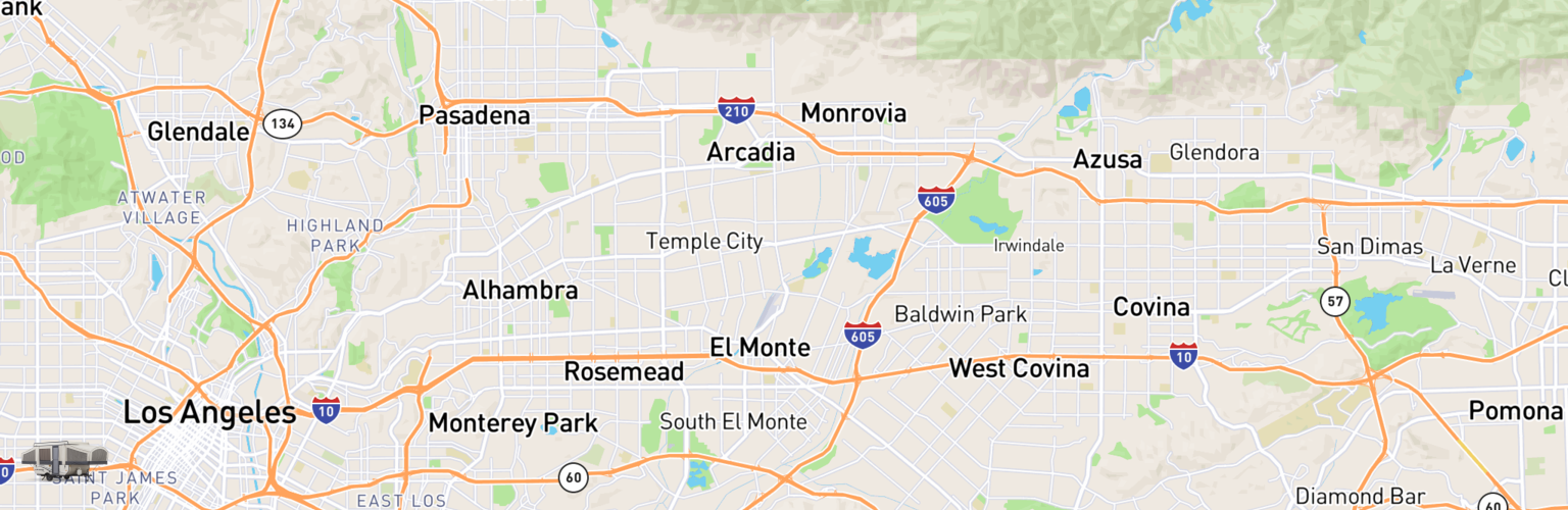 Pop Up Rentals Map El Monte, CA