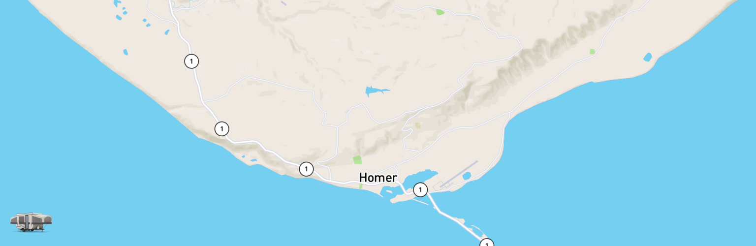 Pop Up Rentals Map Homer, AK
