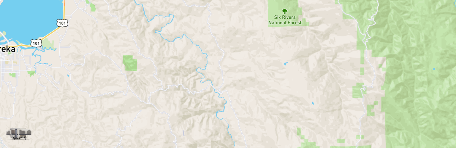 Pop Up Rentals Map Humboldt County, CA