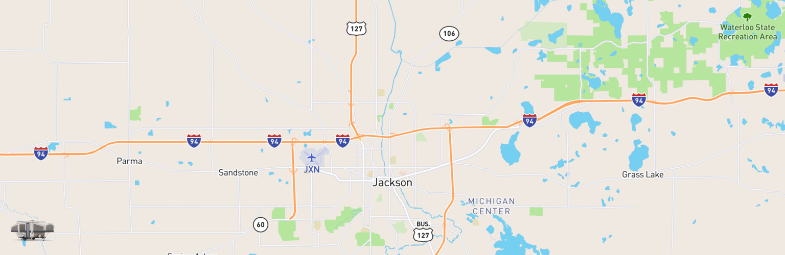 Pop Up Rentals Map Jackson, MI