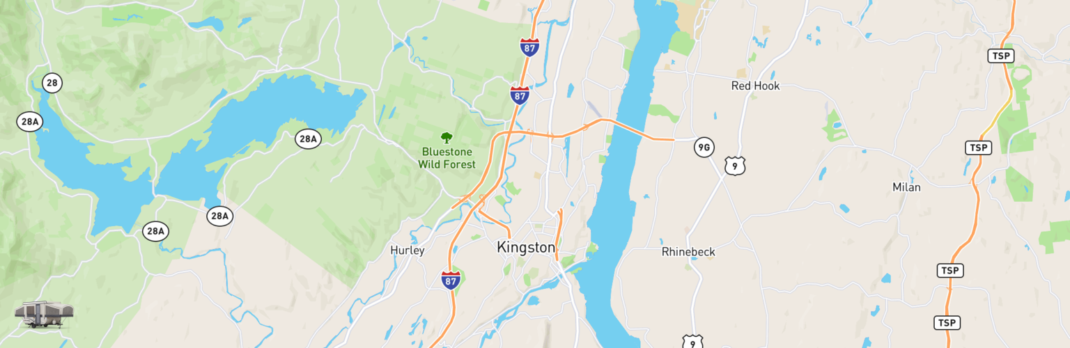 Pop Up Rentals Map Kingston, NY