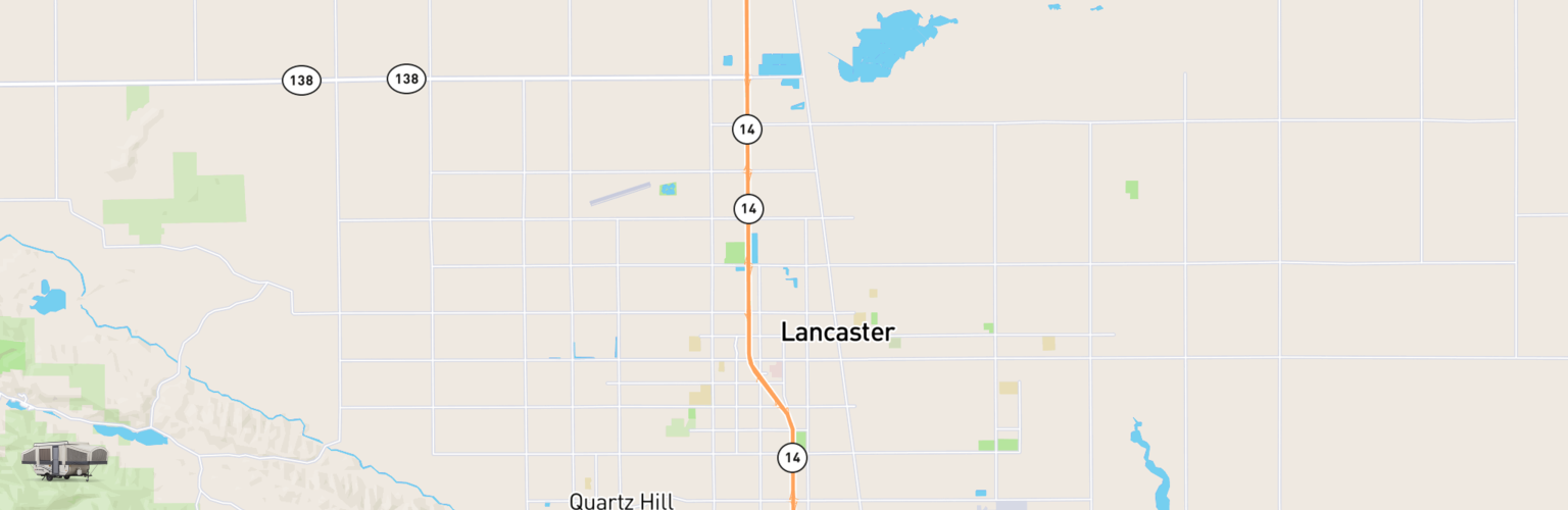 Pop Up Rentals Map Lancaster, CA