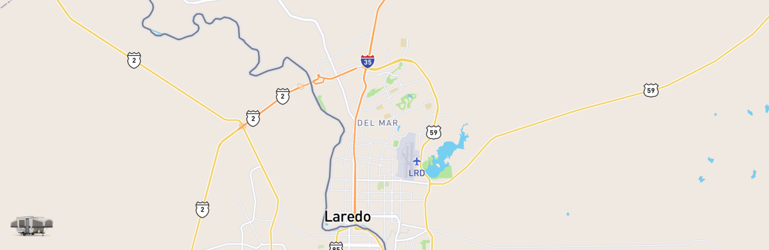 Pop Up Rentals Map Laredo, TX