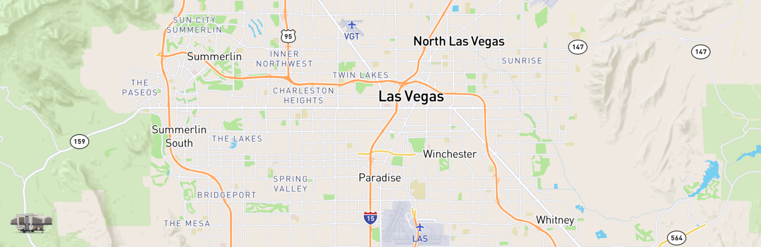 Pop Up Rentals Map Las Vegas, NV