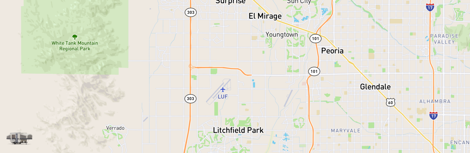 Pop Up Rentals Map Litchfield Park, AZ