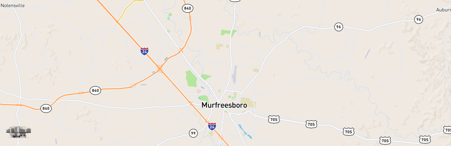 Pop Up Rentals Map Murfreesboro, TN