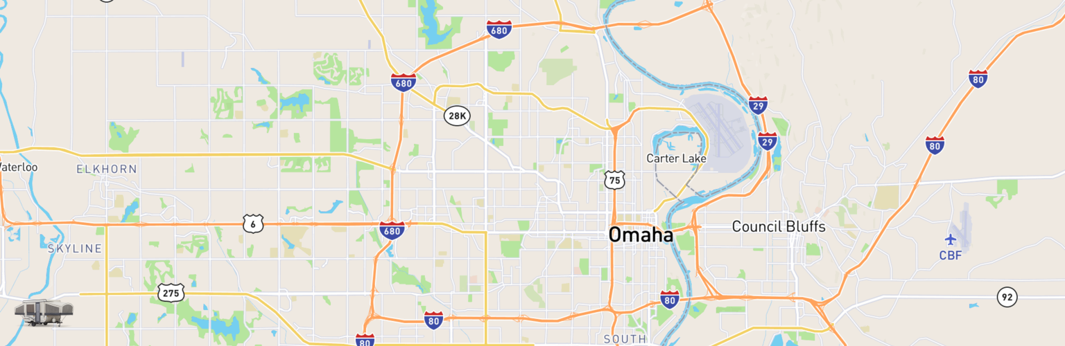 Pop Up Rentals Map Omaha, NE