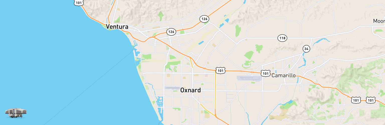 Pop Up Rentals Map Oxnard, CA