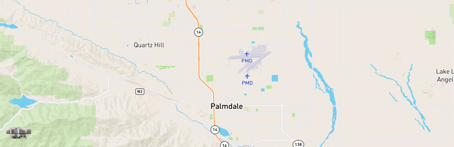 Pop Up Rentals Map Palmdale, CA
