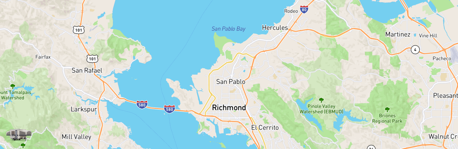 Pop Up Rentals Map Richmond, CA