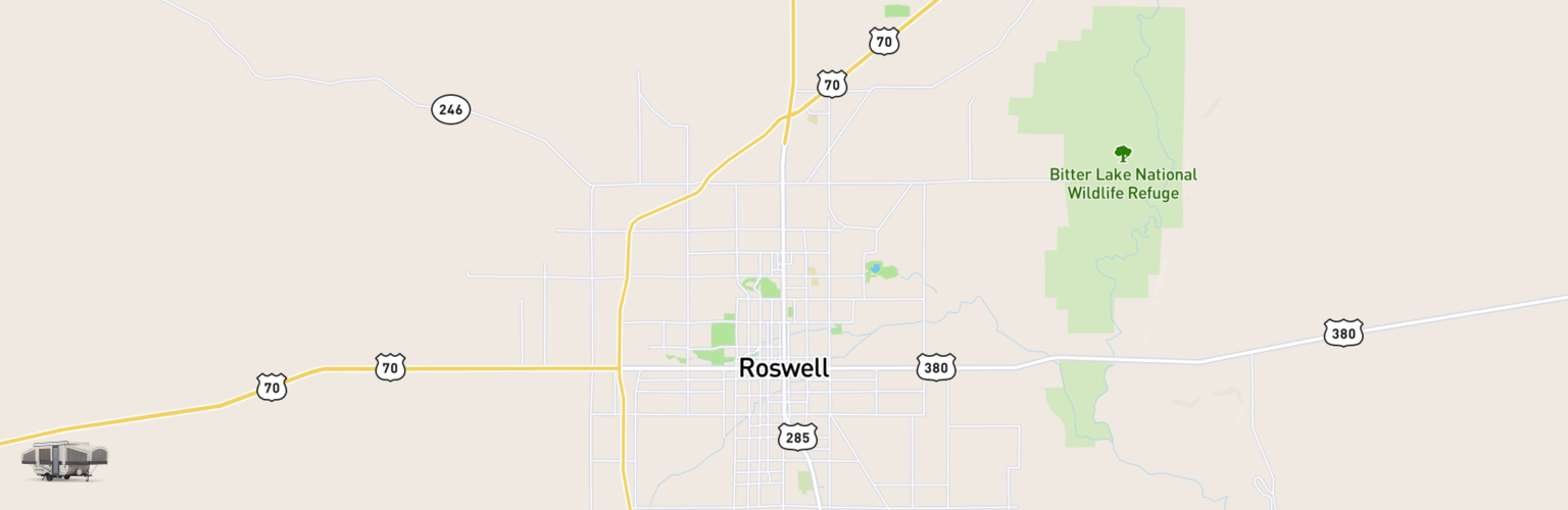 Pop Up Rentals Map Roswell, NM