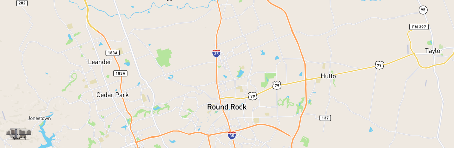 Pop Up Rentals Map Round Rock, TX