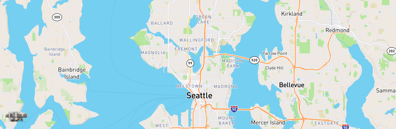Pop Up Rentals Map Seattle, WA