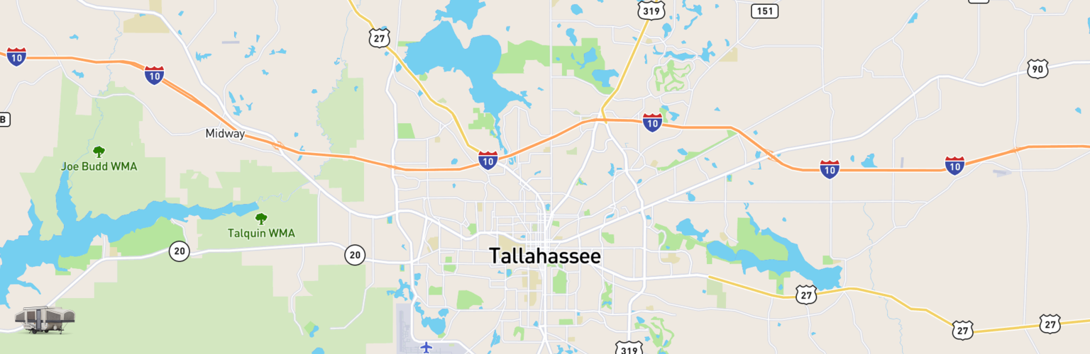 Pop Up Rentals Map Tallahassee, FL