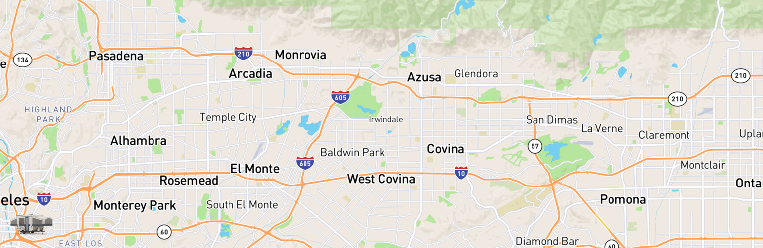 Pop Up Rentals Map West Covina, CA