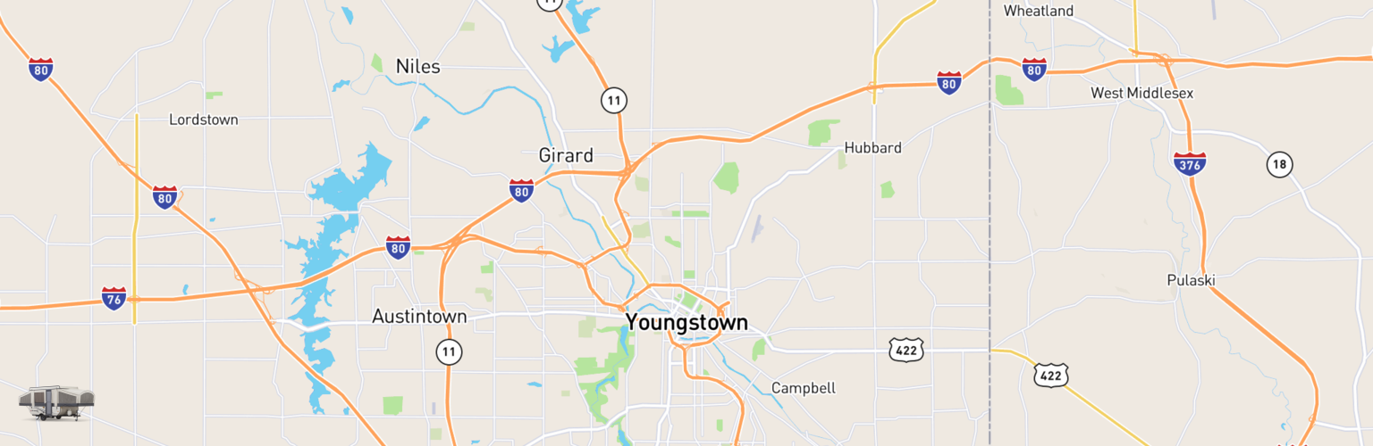 Pop Up Rentals Map Youngstown, OH