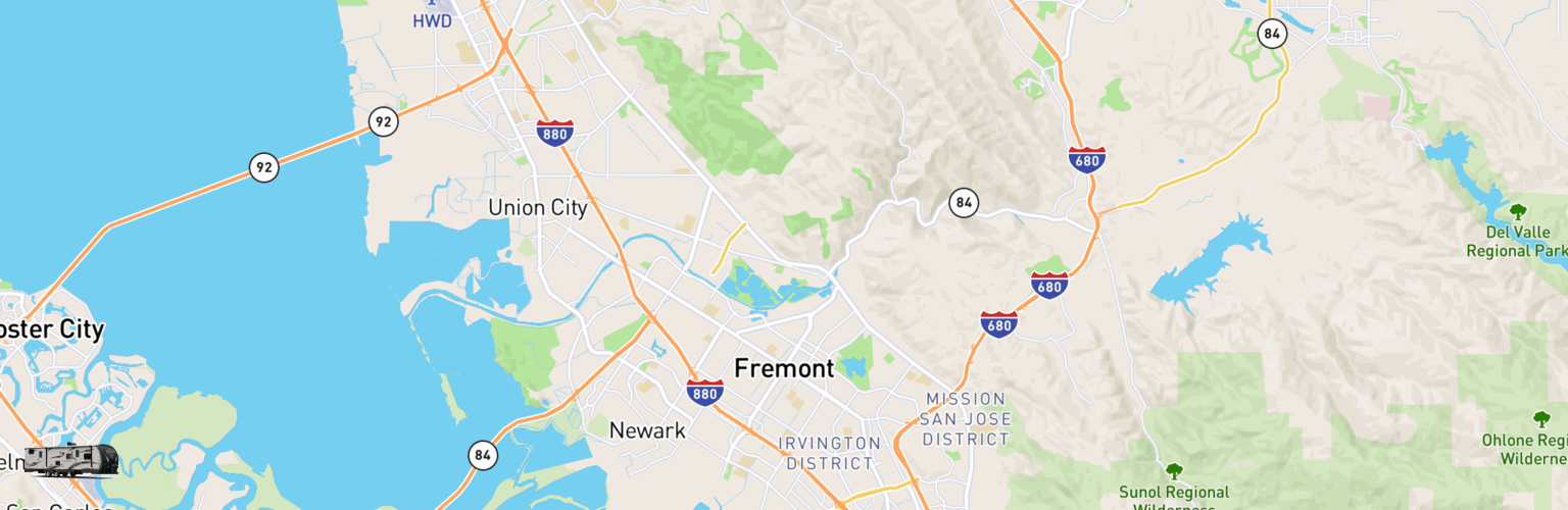 Travel Trailer Rentals Map Fremont, CA