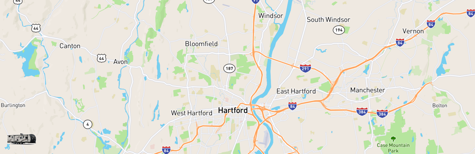 Travel Trailer Rentals Map Hartford, CT