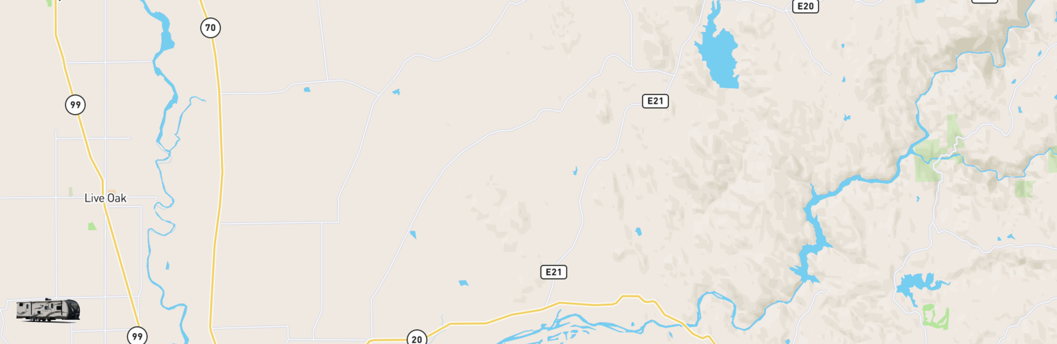 Travel Trailer Rentals Map Yuba Sutter, CA